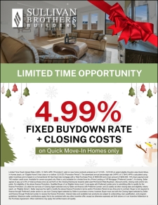 4.99% Fixed Buydown Rate + Closing Costs on Quick Move-In Home Only