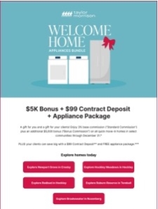 $5K Bonus + $99 Down + Appliance Package
