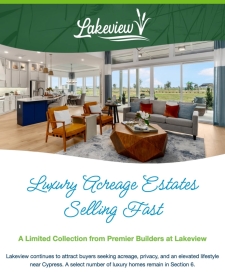 A Limited Collection of Luxury Homes at Lakeview