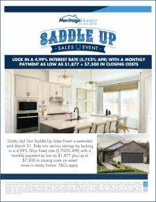 Extended! Saddle Up with a 4.99% Interest Rate + $7,500 in Closing Costs!
