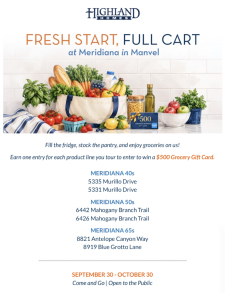Fresh Start, Full Cart - Join Us in Meridiana!