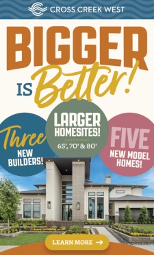 Just Released: New Builders + Larger Homesites in Fulshear!