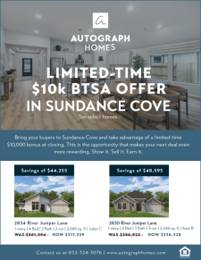 Limited-Time $10K BTSA in Sundance Cove