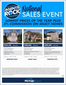 National Sale Sneak Peek! 5% Commission on ALL Eligible Homes!