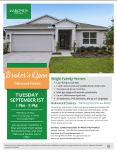 Broker's Open - Tour the new model home at Oakwood Estates