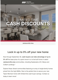 Up to a 5% Cash Discount for Your Buyers