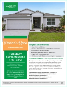 Broker's Open - Tour the new model home at Oakwood Estates