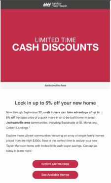 Up to a 5% Cash Discount for Your Buyers