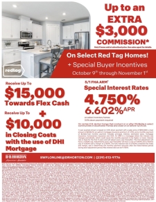 Red Tag Savings &ndash; Up to $15K Flex Cash + Extra Commission