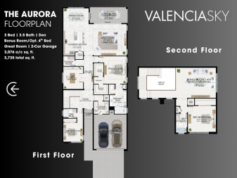 Aurora Floor Plan at Valencia Sky