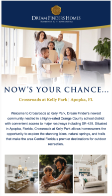 Crossroads at Kelly Park Now Selling!