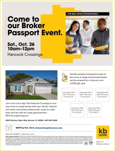 Hancock Crossings Broker Passport Event!