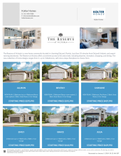 The Reserve at Victoria - Available Floorplans
