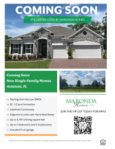 Coming Soon - Stillwater Cove