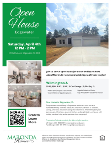 Edgewater Open House Event!