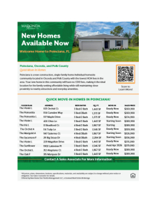 Introducing Poinciana - New Homes Available Now