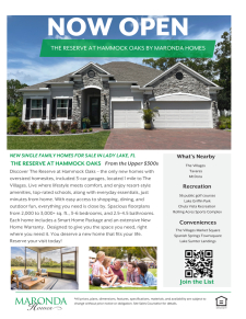 The Reserve At Hammock Oaks Now Open
