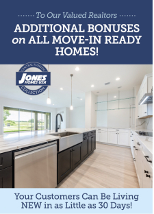 Additional Bonuses on ALL Move-In Ready homes