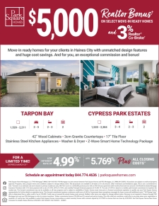 Amazing Savings + New Realtor Bonus in Haines City