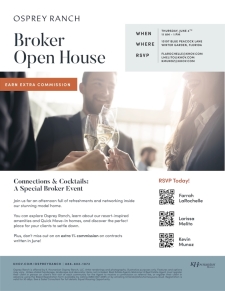 Connections & Cocktails at Osprey Ranch!