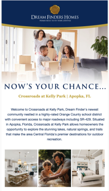 Crossroads at Kelly Park is Now Selling!