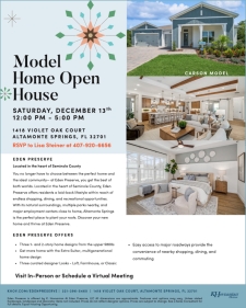 Eden Preserve Model Home Open House!