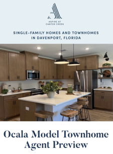 Enjoy Refreshments And Preview The Ocala Model Townhouse!