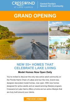 Grand Opening | Lakeside 55+ Living in Central Florida