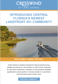 Introducing Central Florida’s Newest Lakefront 55+ Community