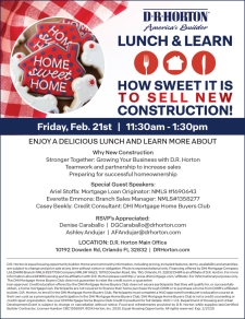 Lunch & Learn | How Sweet it is to Sell New Construction!