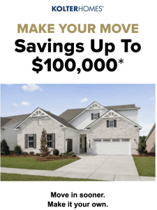 Make Your Move Your Own With Up To $100,000* In Savings