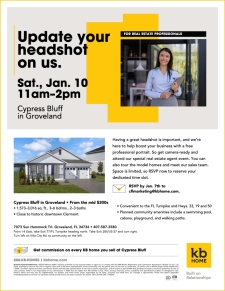 Need a New Headshot? Join Us at Cypress Bluff!