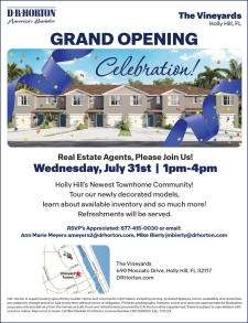 New Townhome Grand Opening in Holly Hill