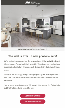 Phase Release Alert! Discover New Homes in Harvest at Ovation