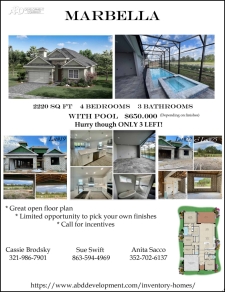 Quick Delivery 4/3 POOL HOME in Providence. Choose finishes!