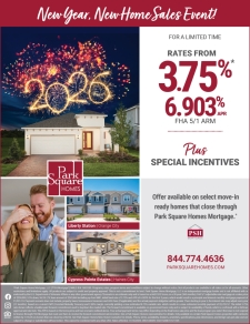 Rates from 3.75% (6.903% APR) on 20+ Select New Homes