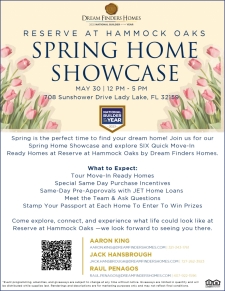 Reserve at Hammock Oaks Home Showcase &ndash; Tour & Win!