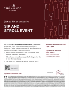 Sip, Stroll & Win – Join Us Sept. 27 at Esplanade at Westview!