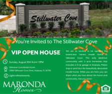 Stillwater Cove Open House This Sunday