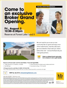 New date for our Broker Grand Opening!