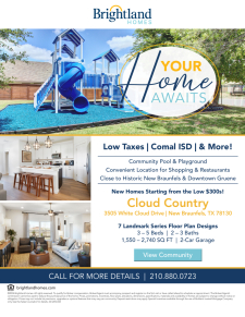 Cloud Country - New Homes from the Low $300s