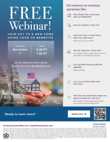 Free Webinar - VA Benefits