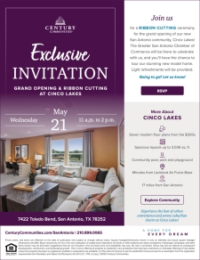 Grand Opening at Cinco Lakes