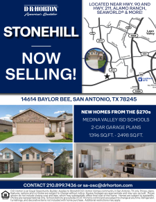 New Homes Now Selling at Stonehill!