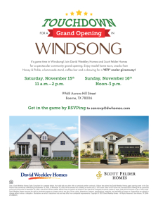 Grand Opening at Windsong