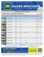 QMI Inventory - Hunters Ranch