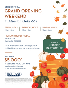 Alsatian Oaks - Grand Opening Weekend!