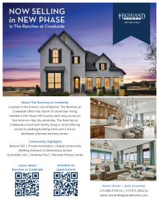 Check Out The New Phase at The Ranches at Creekside!