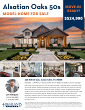 Model Home for Sale in Alsatian Oaks 50s