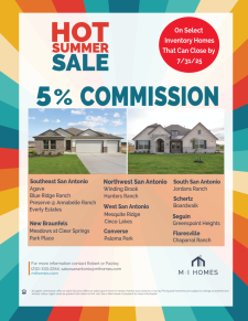 5% Agent Commission in Select Communities!